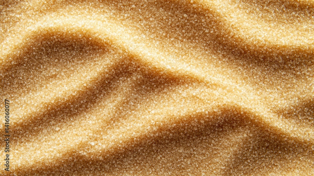 Poster close-up view of a textured surface resembling sand or sugar. showcasing intricate patterns and colo