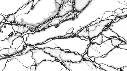 Fototapeta premium Abstract black and white marble pattern.