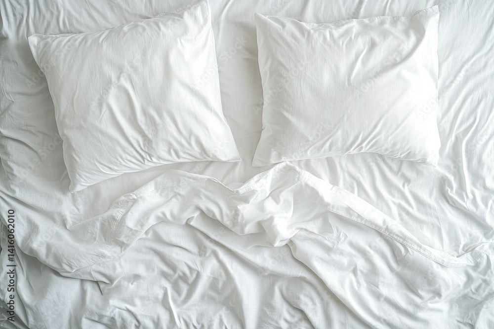 Poster a close-up view of crumpled white fabric showcasing intricate textures and patterns. ideal for backg