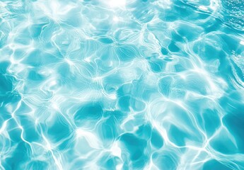 Obraz premium A serene view of crystal-clear water rippling gently under bright sunlight. creating mesmerizing patterns. ideal for relaxation or aquatic-themed projects