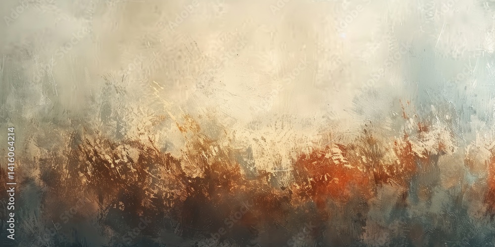Poster abstract textured background in warm and cool tones. digital artwork of brown and black gradient col