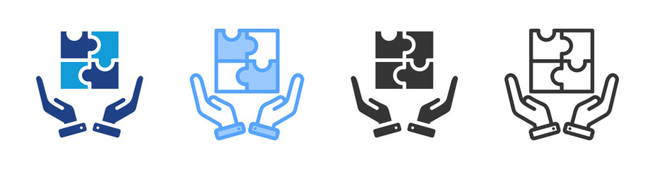 Combination icon set multiple style collection