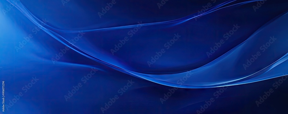 Poster a serene underwater scene showcasing a school of fish swimming gracefully through the deep blue ocea