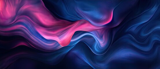 Obraz premium Vibrant abstract background featuring a blend of pink and blue bokeh lights. creating a dreamy atmosphere perfect for digital designs or artistic projects