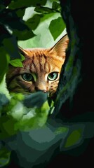 portrait of a cat