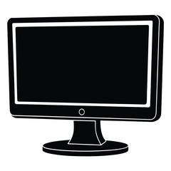 Isolated Monitor on White Background