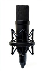 Professional Black Condenser Microphone: Studio-Quality Recording