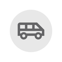 Airport Shuttle Outlined Icon