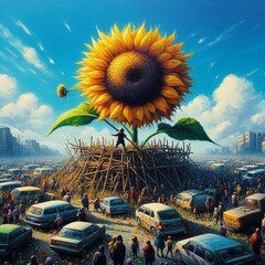 Sunflower of the Post-Industrial World