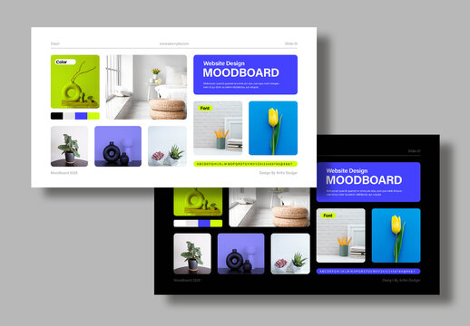 Modern MoodBoard Design Template for Branding