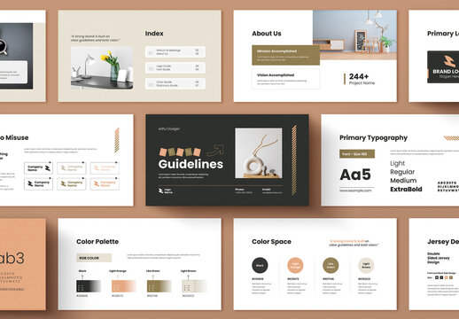 Brand Guideline Presentation Template for Creative Teams