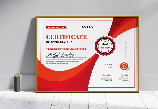 Classic Vintage Certificate Layout