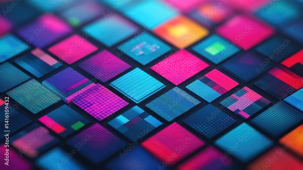 Poster abstract patterned mobile banners