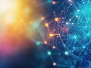 Abstract tech network connection dots Digital technology and big data analysis background White background with plexus lines Geometric background with abstract mesh