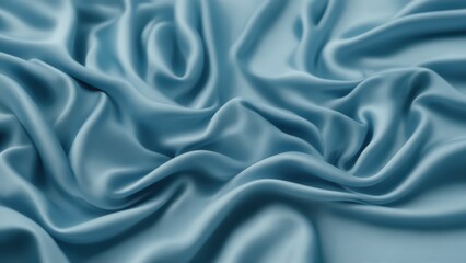 Fototapeta premium Abstract Blue Satin Drapes
