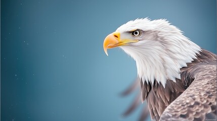 Obraz premium Majestic eagle profile closeup wildlife photography