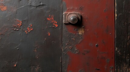 Fototapeta premium Weathered Wooden Panel with Peeling Paint