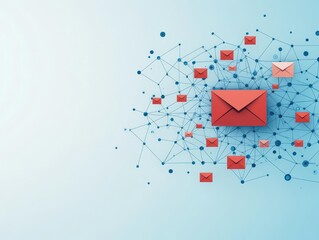 Automated email marketing solutions to send message tiny neubrutalism concept Scheduled mail letter sending with promotion offers or commercial information for business customers v