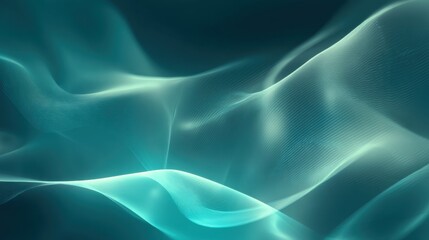 Obraz premium Abstrakte Wellen in Türkis und Blau
