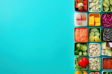 Bento grid web layout template set for design