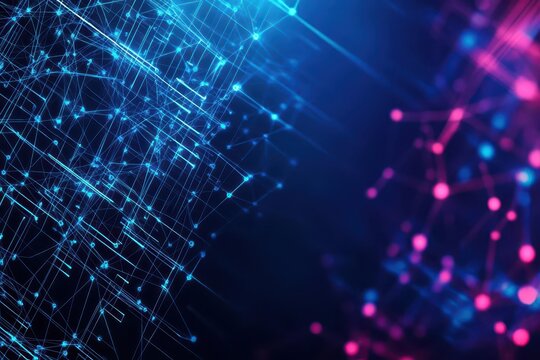 Big data background Digital technology abstract concept Artificial intelligence and deep learning Tech visual for screen template Geometric big data background