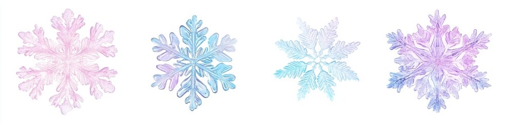 Delicate Winter Snowflakes