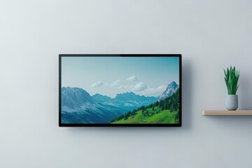 Fototapeta premium Black TV flat screen