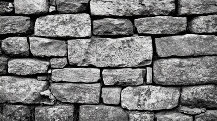 Obraz premium Close-up view of a traditional stone wall.