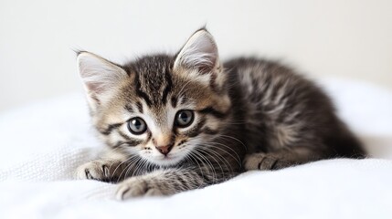 Fototapeta premium cat on a white background