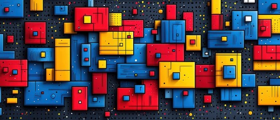 Colorful Geometric Blocks