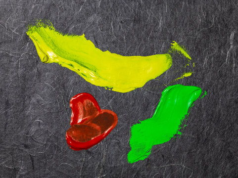 和紙アート　ペインティング　抽象画