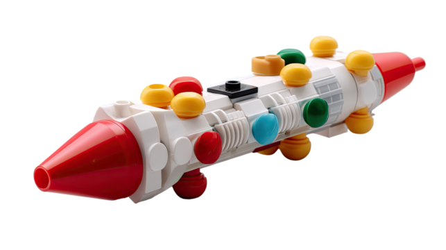 Isolated on white, a colorful paint brush with red and blue paint suggests artistic care, like a medical vial holding vibrant color