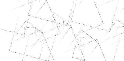 Abstract gray dots rectangle shape geometric line background. Abstract blurred background with Geometric light & white Space design concept. Concept for template, texture, website, banner. 