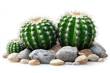 Cactus on Rocks