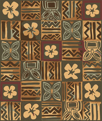 Art vintage floral ornament Illustrator pattern