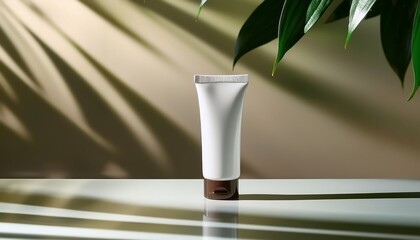 Botanical Cream in Sleek Tube ideal for marketing campaign materials