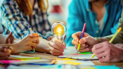 The picture of people together in conference solving problem support team with fresh idea. Complex work to be solved by businessmen. Group of person find solution and strategy by discussion. AIG53.