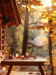 Autumn Fairy House Tea Party