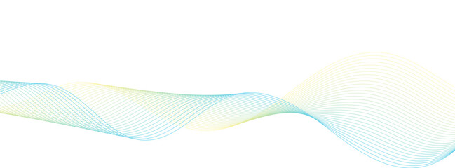 wave banner background, yellow  blue vector illustration