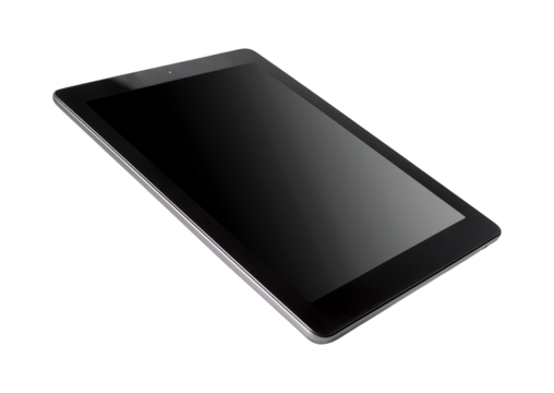 tablet pc isolated on transparent background - Powered by Adobe