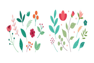 Easter Monday tulip flowers vector illustration