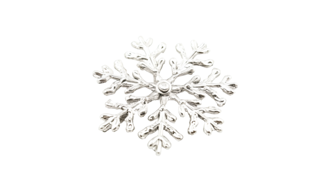 a snowflake is shown on a white background