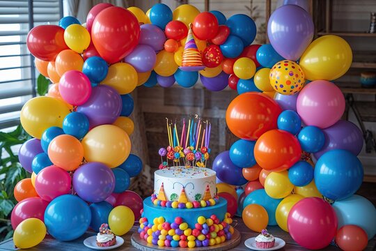 Delightful Thematic Birthday Experiences with Vibrant Balloon Clusters