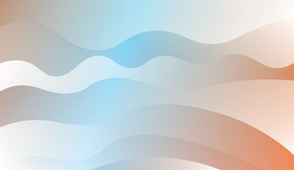 Wavy Background. For Futuristic Ad, Booklets. Vector Illustration with Color Gradient.