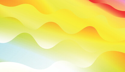 Wavy Background. For Design Flyer, Banner, Landing Page. Vector Illustration with Color Gradient.