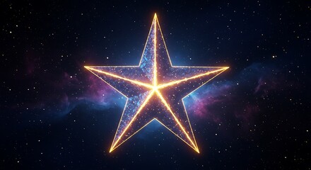 Celestial Starburst: A Glowing Constellation