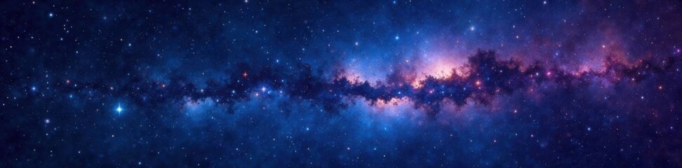 Fototapeta premium Celestial canvas with twinkling stars against a dark background, night sky, universe, stars