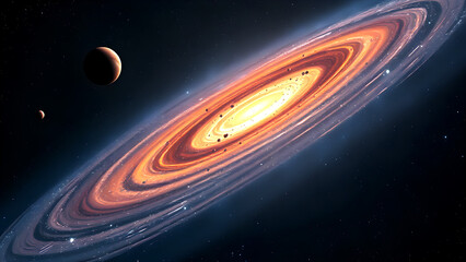 Fototapeta premium solar system in space