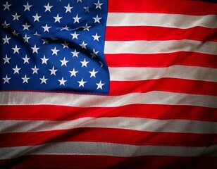 Fototapeta premium American flag on background 