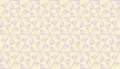 Fototapeta premium Pattern with polygonal geometric elements. Vector illustration. Template for wallpaper, interior design, decoration, scrapbooking page. Purple light orange color. seamless